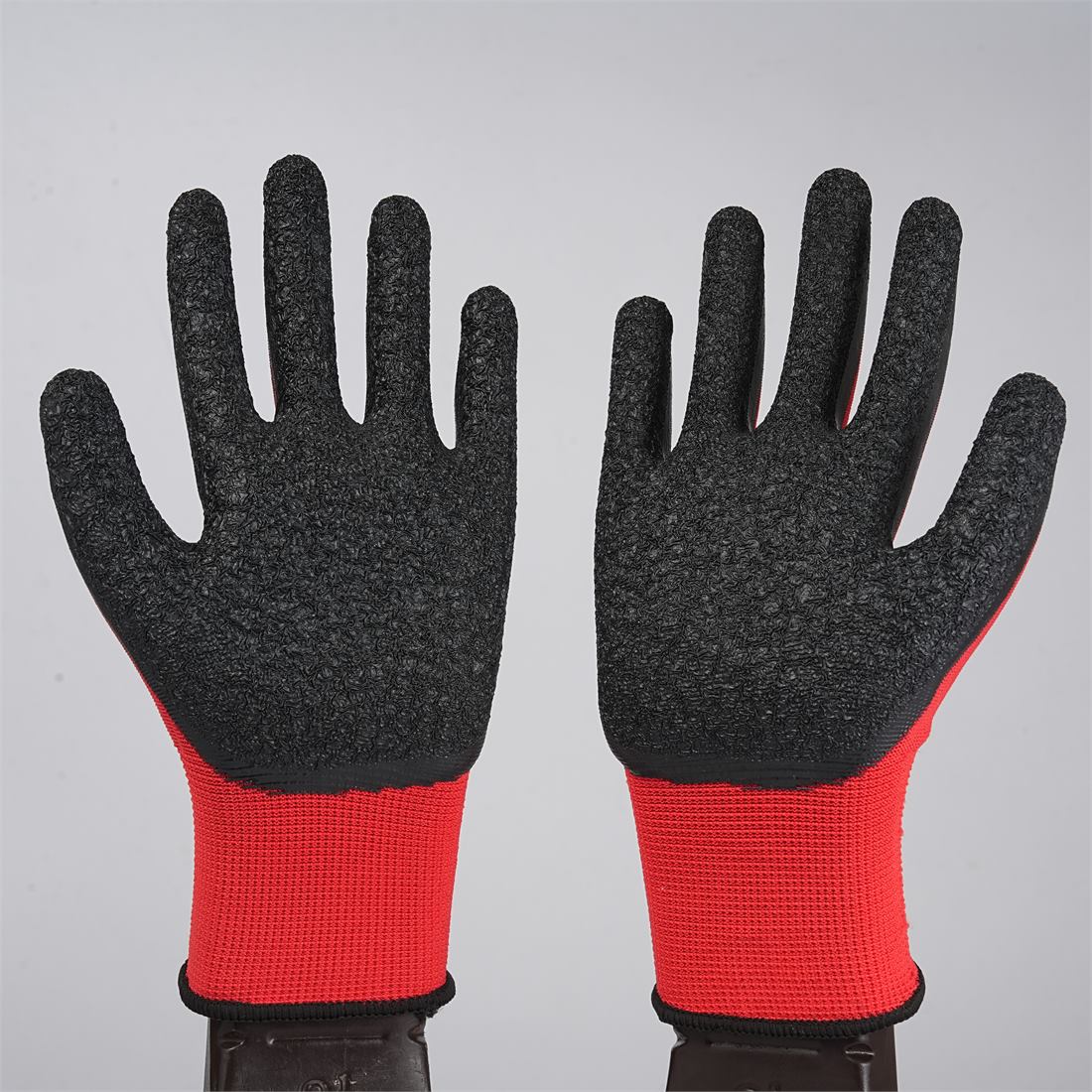 13 Gauge Latex Crinkle Gloves View 4