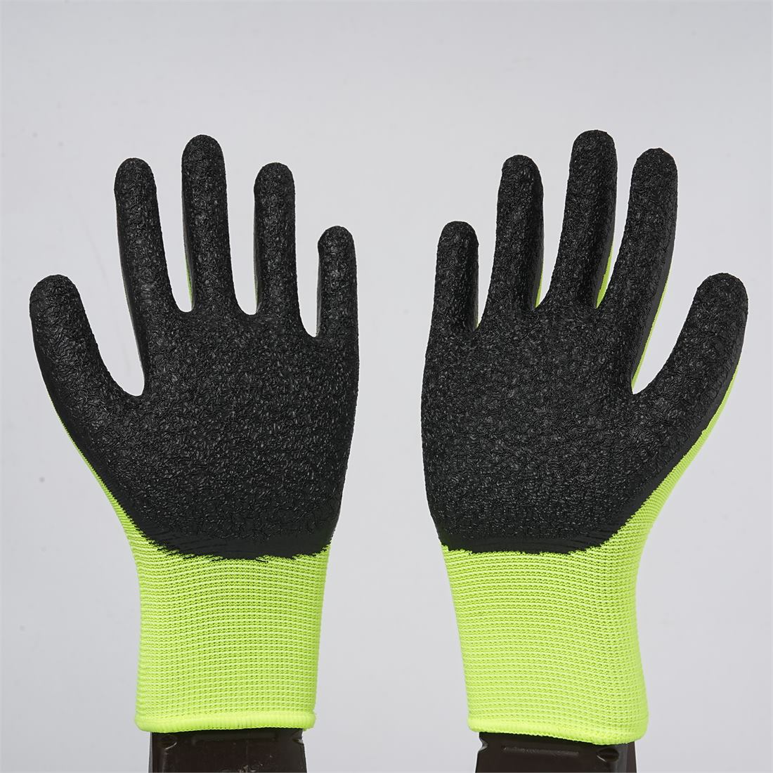 13 Gauge Latex Crinkle Gloves View 6