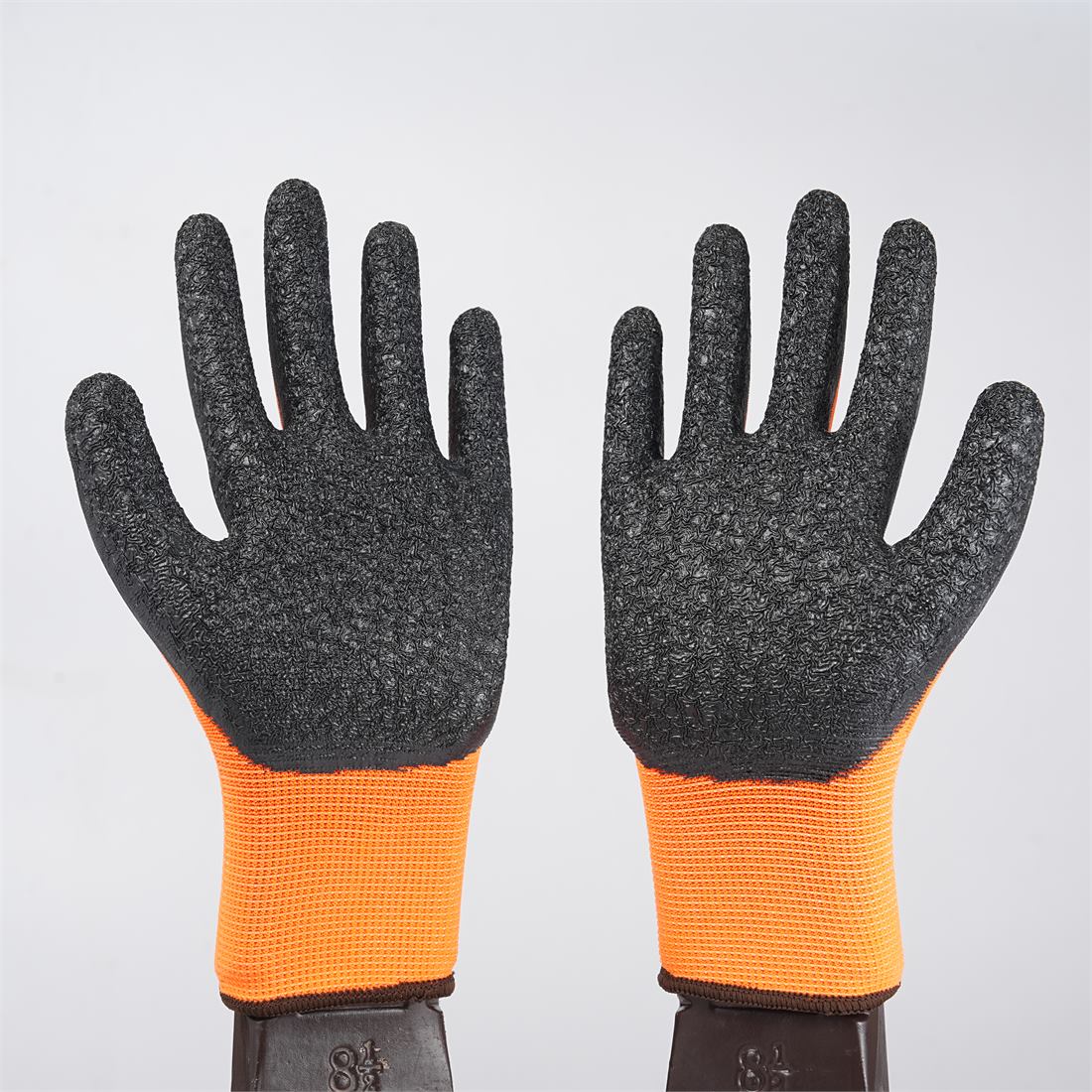 13 Gauge Latex Crinkle Gloves View 8
