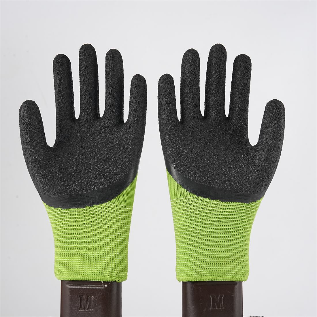 13 Gauge 3/4 Dipped Latex Crinkle Gloves Main view