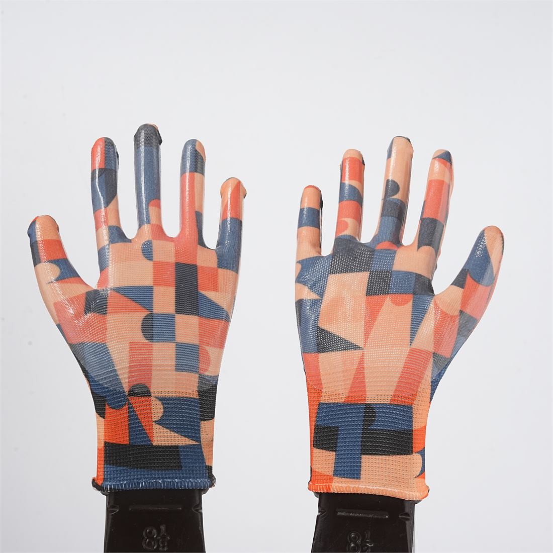 Patterned Nitrile Dipped Gloves View 3